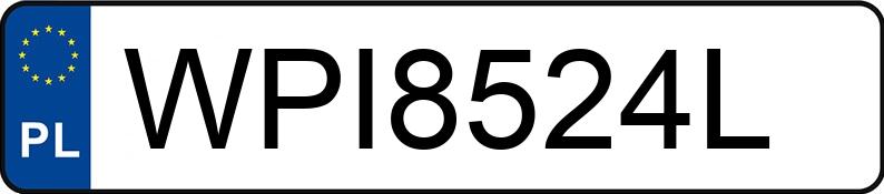 Numer rejestracyjny WPI 8524L posiada TOYOTA COROLLA - WPI8524L