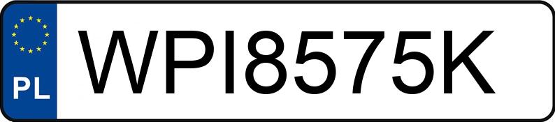 Numer rejestracyjny WPI 8575K posiada TOYOTA YARIS - WPI8575K Numer rejestracyjny WPI 8575K posiada TOYOTA YARIS - WPI8575K