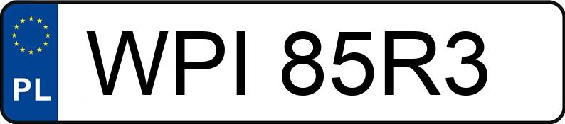 Numer rejestracyjny WPI 85R3 posiada HONDA ACCORD SEDAN - WPI85R3