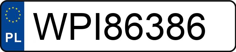 Numer rejestracyjny WPI 86386 posiada FORD Fusion 1.4 MR`06 E4 Trend - WPI86386