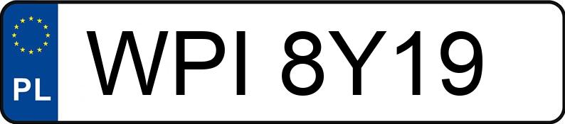 Numer rejestracyjny WPI 8Y19 posiada HONDA Sportowe do 600 ccm CBR 600 F - WPI8Y19