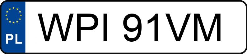 Numer rejestracyjny WPI 91VM posiada TOYOTA Yaris 1.0 MR`99 Luna - WPI91VM