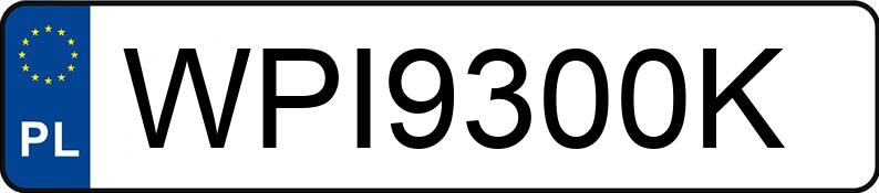 Numer rejestracyjny WPI 9300K posiada HONDA Civic 1.4 MR`09 E5 Comfort - WPI9300K