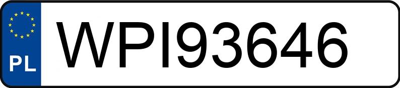 Numer rejestracyjny WPI 93646 posiada MERCEDES-BENZ ML 320 - WPI93646