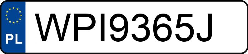 Numer rejestracyjny WPI 9365J posiada BMW 1ER REIHE - WPI9365J