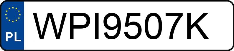 Numer rejestracyjny WPI 9507K posiada TOYOTA SIENNA - WPI9507K