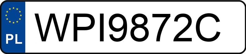 Numer rejestracyjny WPI 9872C posiada SKODA RAPID - WPI9872C