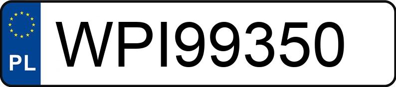 Numer rejestracyjny WPI 99350 posiada SKODA FABIA - WPI99350