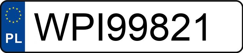 Numer rejestracyjny WPI 99821 posiada MERCEDES-BENZ C - WPI99821