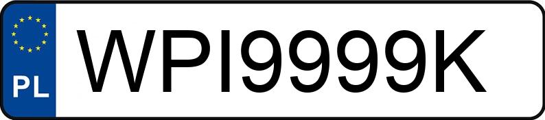Numer rejestracyjny WPI 9999K posiada BMW 116i MR`19 E6d F40 116i MR`19 E6d F40 - WPI9999K