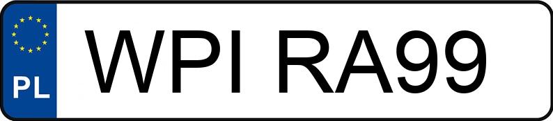 Le numéro d’enregistrement WPI RA99 a SUZUKI Vitara V6 2.0 i Kat. Vitara V6 2.0 i Kat. - WPIRA99
