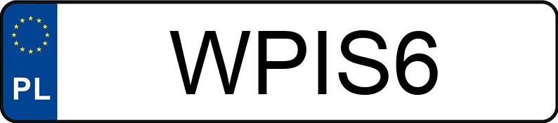 Numer rejestracyjny WPI S6 posiada FORD T - WPIS6