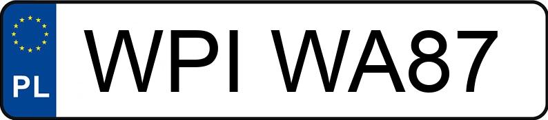 Numer rejestracyjny WPI WA87 posiada NISSAN Micra K12 1.2 MR`06 E4 Acenta - WPIWA87