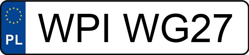 Numer rejestracyjny WPI WG27 posiada OPEL Astra II 1.7 DTI MR`98 Comfort - WPIWG27