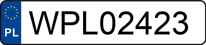 Numer rejestracyjny WPL 02423 posiada FORD MONDEO - WPL02423