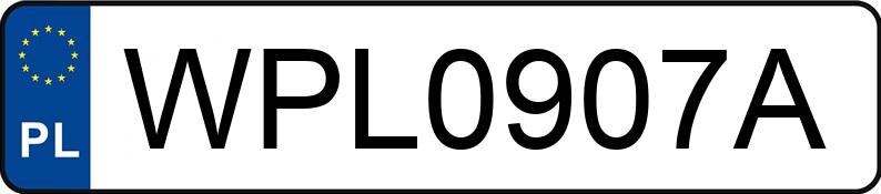 Numer rejestracyjny WPL 0907A posiada AUDI A6 - WPL0907A