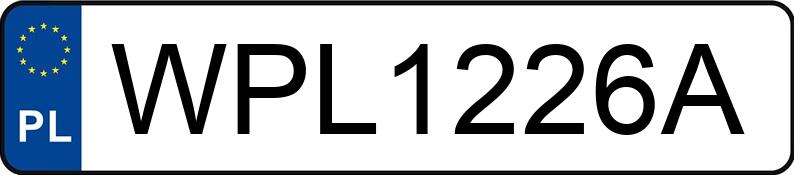 Numer rejestracyjny WPL 1226A posiada RENAULT LAGUNA - WPL1226A