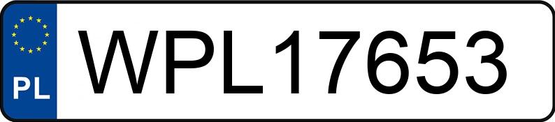 Numer rejestracyjny WPL 17653 posiada BMW 318 I - WPL17653