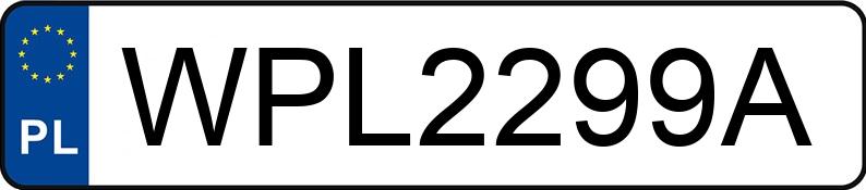 Numer rejestracyjny WPL 2299A posiada SEAT Toledo II 1.6 MR`99 E3 1M Tech Design - WPL2299A