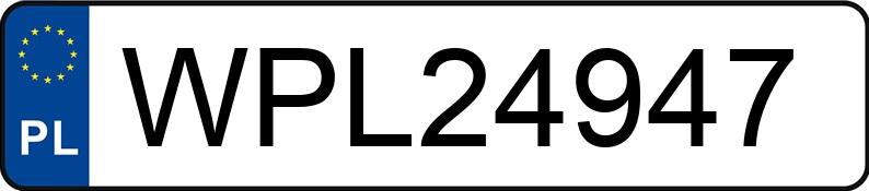 Numer rejestracyjny WPL 24947 posiada VOLKSWAGEN TOUAREG - WPL24947