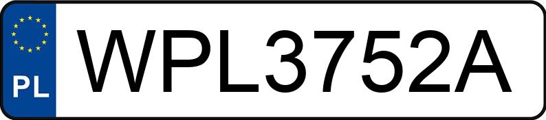 Numer rejestracyjny WPL 3752A posiada BMW 325 2.5 - WPL3752A