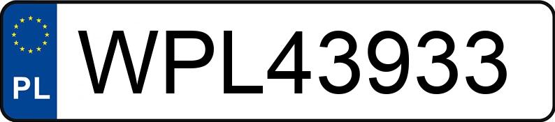 Numer rejestracyjny WPL 43933 posiada BMW 318 Diesel DPF MR`04 E4 E90 318 Diesel DPF MR`04 E4 E90 - WPL43933