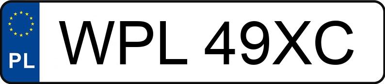 Numer rejestracyjny WPL 49XC posiada SKODA SUPERB 1.9 TDI - WPL49XC