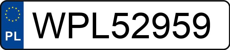 Numer rejestracyjny WPL 52959 posiada BMW 530D - WPL52959