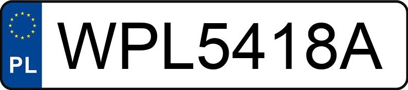 Numer rejestracyjny WPL 5418A posiada VOLKSWAGEN Passat B6 1.6 MR`05 E4 Trendline - WPL5418A