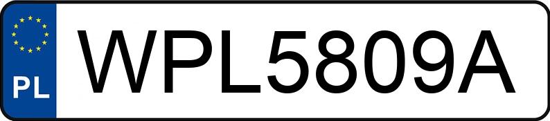 Numer rejestracyjny WPL 5809A posiada BMW 320I - WPL5809A