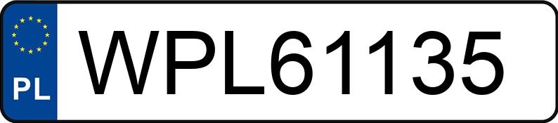 Numer rejestracyjny WPL 61135 posiada BMW 320D - WPL61135