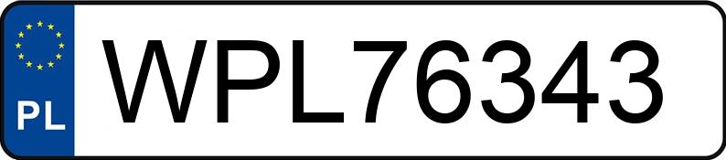 Numer rejestracyjny WPL 76343 posiada BMW 118I - WPL76343