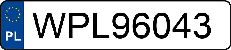 Numer rejestracyjny WPL 96043 posiada VOLKSWAGEN PASSAT - WPL96043