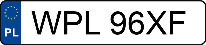 The registration number WPL 96XF has PEUGEOT 206 1.4 MR`98 Mistral - WPL96XF