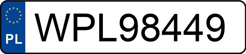 Numer rejestracyjny WPL 98449 posiada RENAULT MEGANE SCENIC - WPL98449