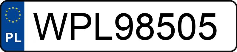 Numer rejestracyjny WPL 98505 posiada RENAULT Scenic II 1.9 dCi MR`06 E4 Alize - WPL98505