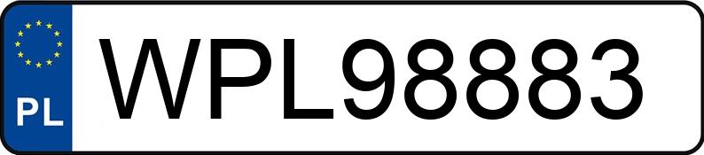 Numer rejestracyjny WPL 98883 posiada AUDI SQ8 - WPL98883