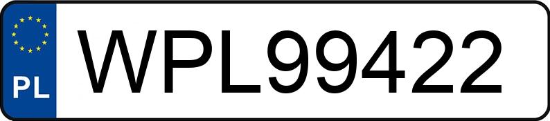 Numer rejestracyjny WPL 99422 posiada AUDI Q3 SPORTBACK - WPL99422