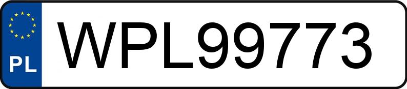 Numer rejestracyjny WPL 99773 posiada VOLKSWAGEN T-ROC - WPL99773