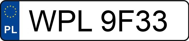 Numer rejestracyjny WPL 9F33 posiada KOMAR Motorowery 50 - WPL9F33