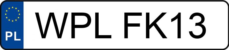 Numer rejestracyjny WPL FK13 posiada OPEL ASTRA 1.4 - WPLFK13