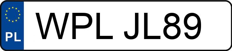 Numer rejestracyjny WPL JL89 posiada OPEL Astra II 1.7 DTI MR`98 Njoy - WPLJL89