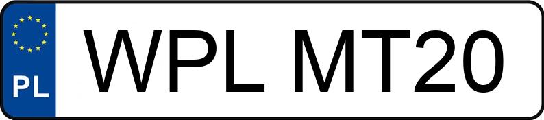 Numer rejestracyjny WPL MT20 posiada IVECO 35.12 - WPLMT20