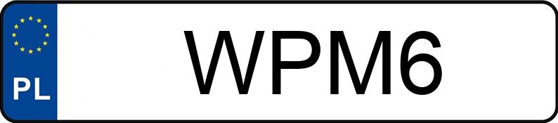 Le numéro d’enregistrement WPM 6 a HONDA S 2000 MR`99 S 2000 MR`99 - WPM6