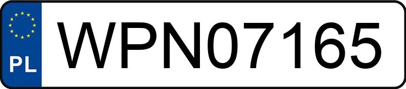 Numer rejestracyjny WPN 07165 posiada FS LUBLIN LUBLIN - WPN07165