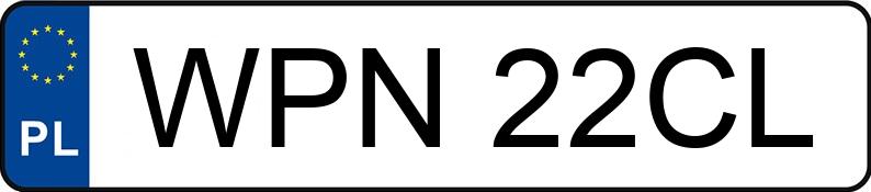 Numer rejestracyjny WPN22CL posiada LDS NPA 34.0t NPA-33