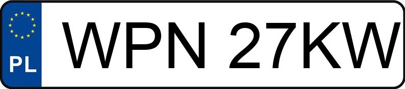 Numer rejestracyjny WPN 27KW posiada BMW 320I - WPN27KW Numer rejestracyjny WPN 27KW posiada BMW 320I - WPN27KW