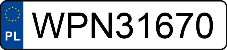Numer rejestracyjny WPN 31670 posiada BMW X3 3.0D - WPN31670