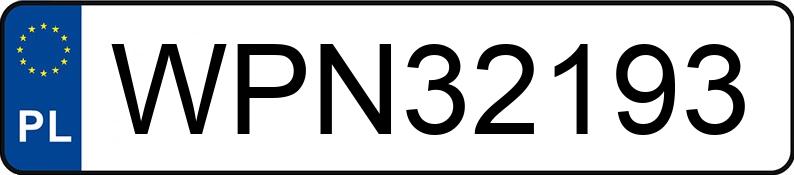 Numer rejestracyjny WPN 32193 posiada BMW 520 Diesel DPF MR`07 E4 E60 520 Diesel DPF MR`07 E4 E60 - WPN32193