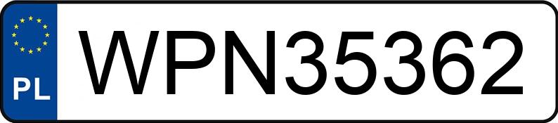 Numer rejestracyjny WPN 35362 posiada BMW 320D - WPN35362 Numer rejestracyjny WPN 35362 posiada BMW 320D - WPN35362